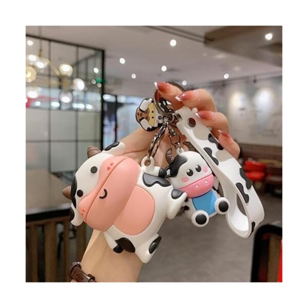 Funda 3D de vaca de leche para AirpodAirpod 2 bonita
