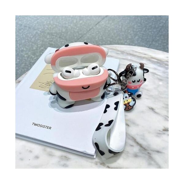 Funda de vaca lechosa 3D para Airpod Pro bonita funda de_4