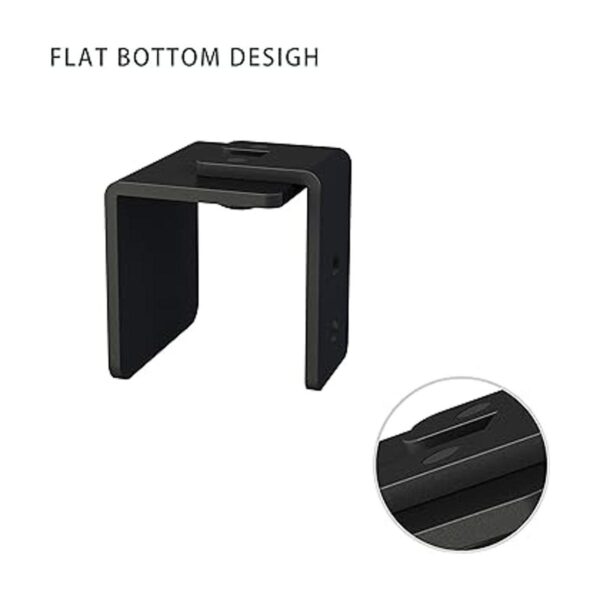 JUBEST Guía de suelo negro mate para montaje en pared