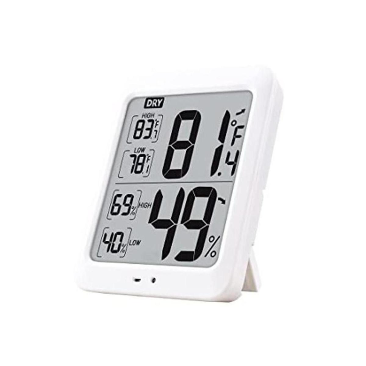 TXL Higrómetro digital grande para interiores con medidor