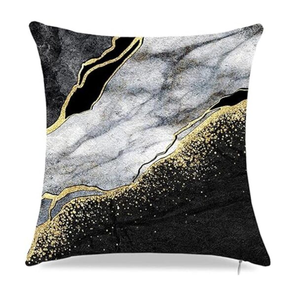 Fundas de almohada de mármol negro y dorado 18 x 18_3