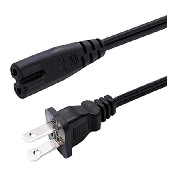 TWTADE Cable de alimentación de 2 clavijas de 6 pies_1