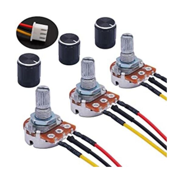 TWTADE Potenciómetro rotatorio lineal de 50 K ohmios WH148_1