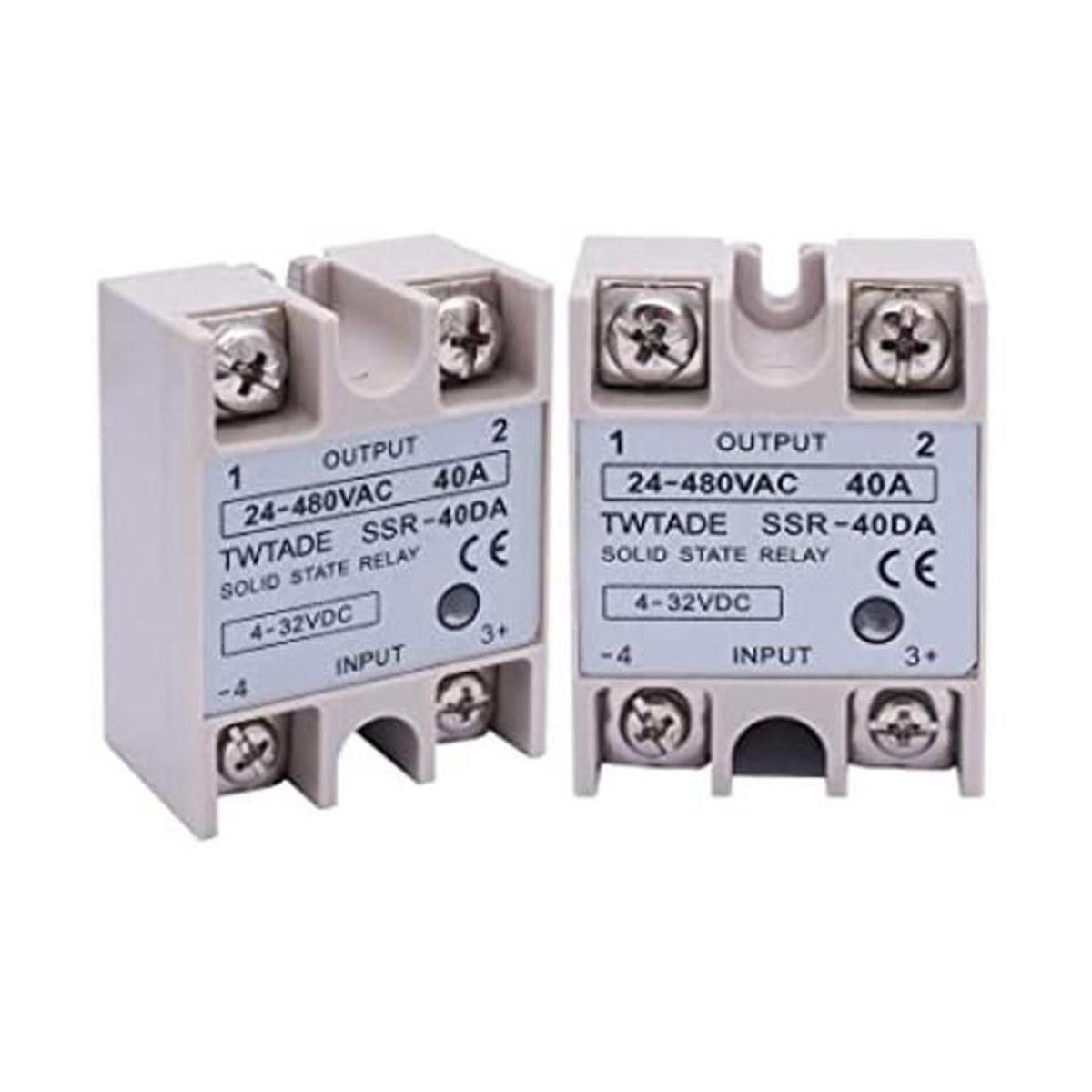 TWTADE 2 piezas SSR40 DA 40A CC 332V a CA 24380V SSR