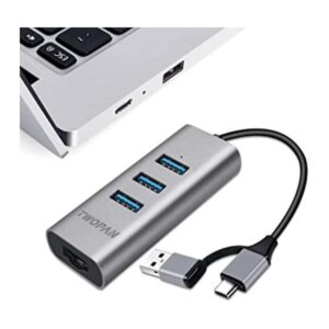 TWOPAN Hub USB 3.0 Ethernet adaptador USB C a Ethernet 3_1