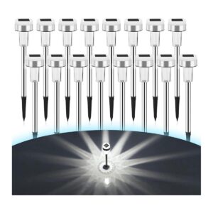 TWINSLUXES Paquete de 16 luces solares para caminos al_1