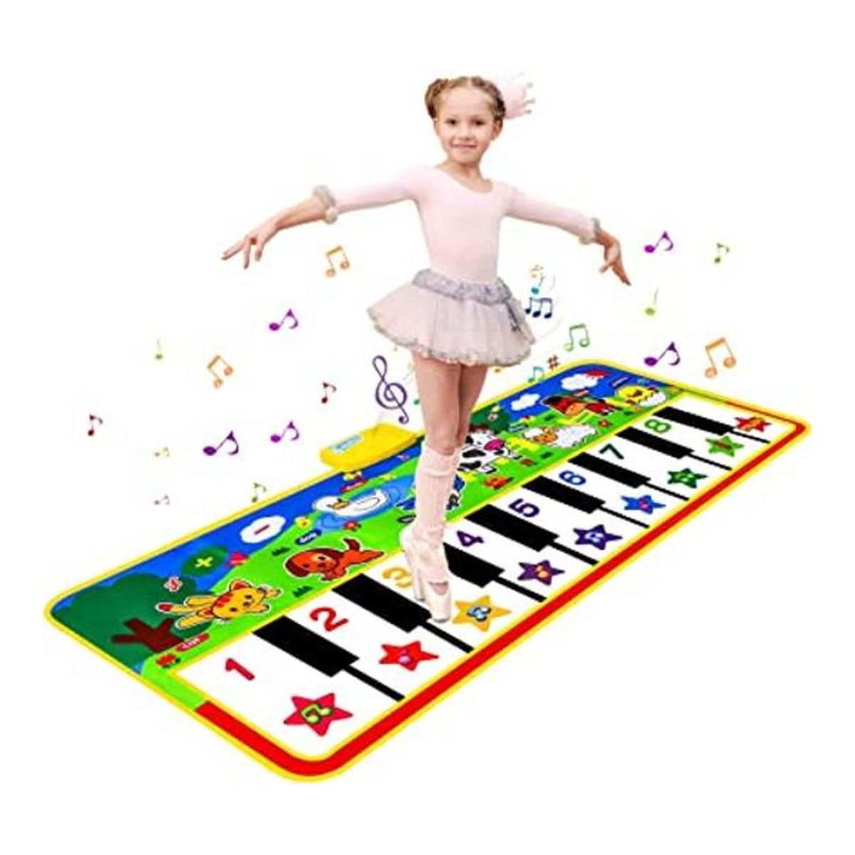 M SANMERSEN Tapete para piano 53 x 23 pulgadas juguetes