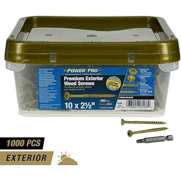 Tornillos para madera Power Pro 48308 10 x 212