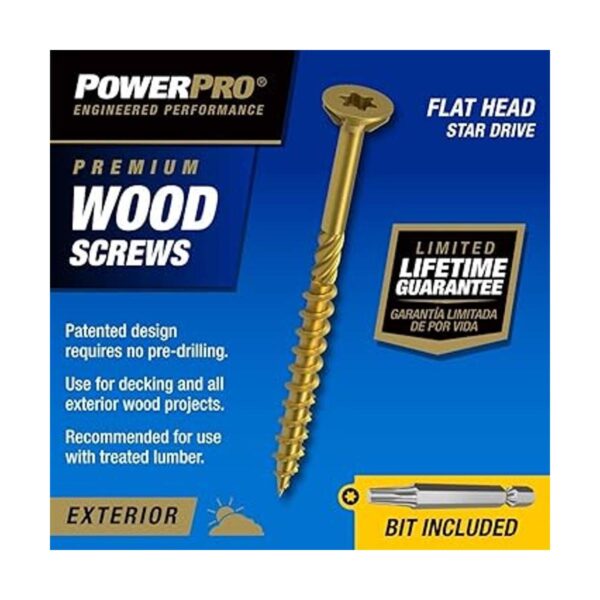 Tornillos para madera Power Pro 48308 10 x 212