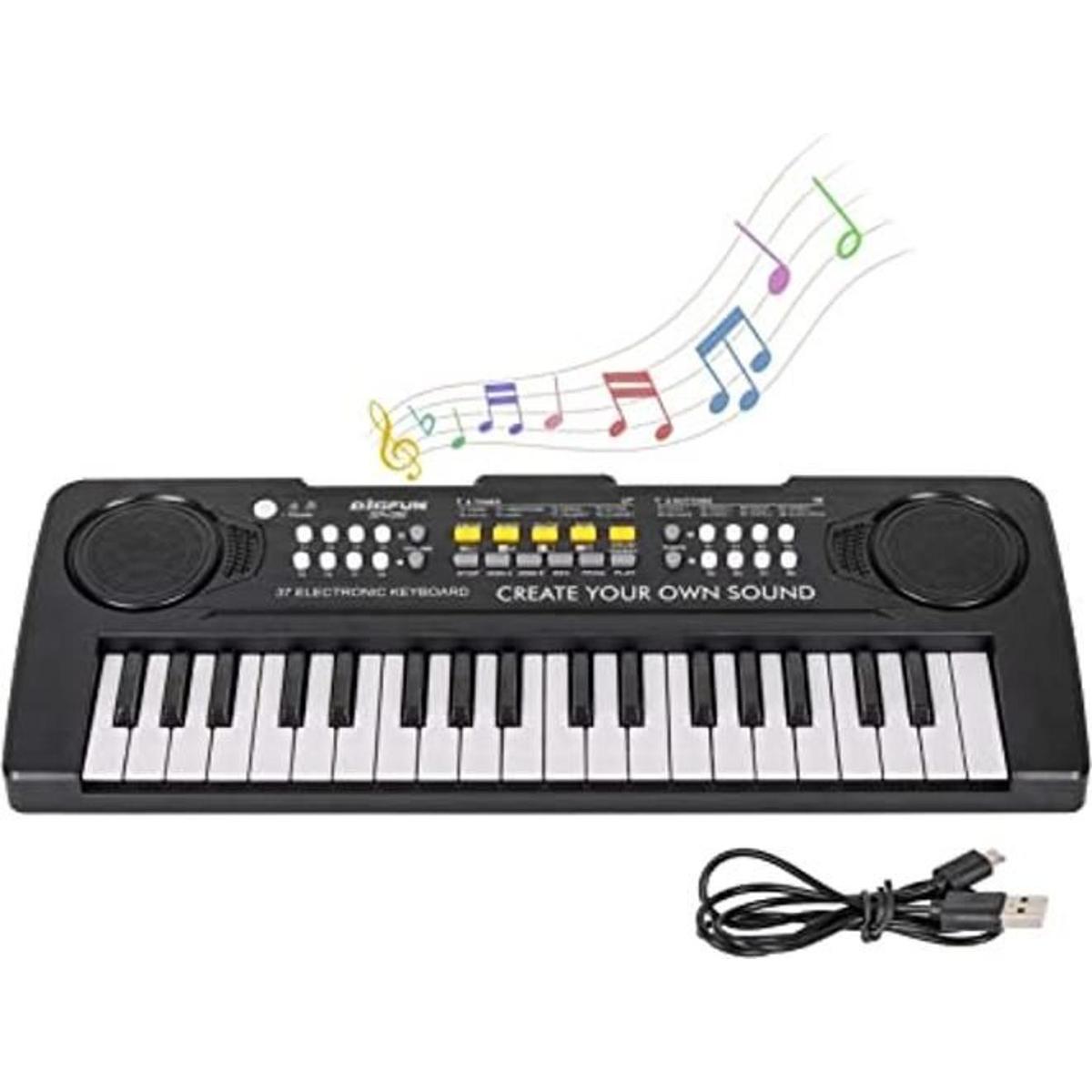 Teclado de piano de 37 teclas para niños juguetes