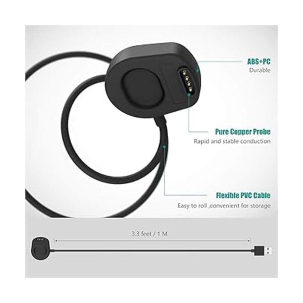 TUSITA Charger for Suunto 7 Cable de carga magnético USB_4