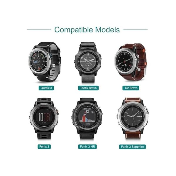 Cargador TUSITA compatible con Garmin Fenix 3 Fenix 3 HR_2