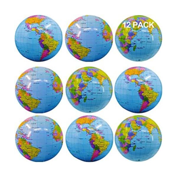 Inflatable Beach Balls Bulk Jumbo 16 World Globe Pool_1