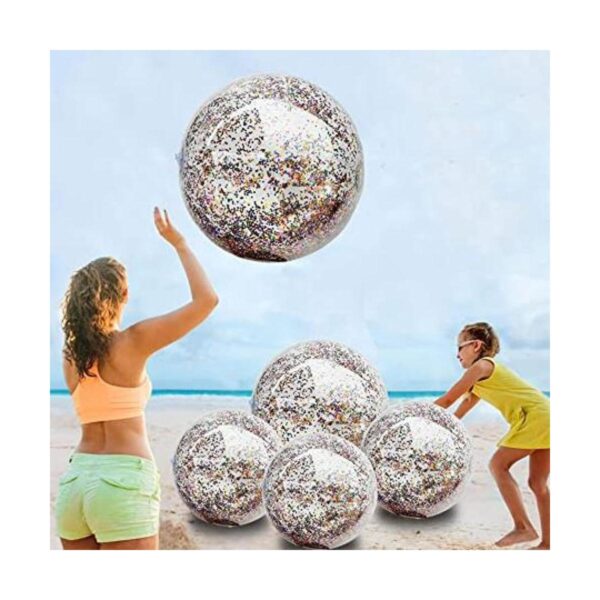 Paquete de 5 bolas de playa con lentejuelas gigantes_1