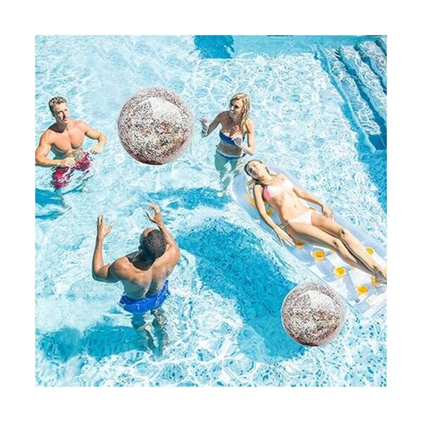 Paquete de 5 bolas de playa con lentejuelas gigantes_4