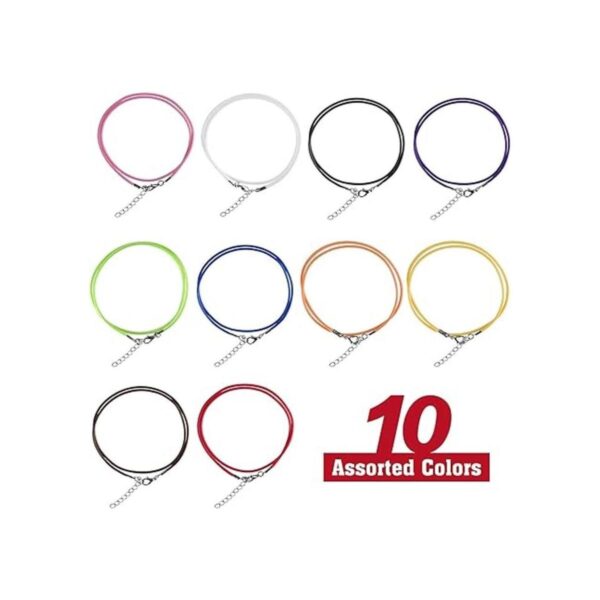 TUPARKA 60 piezas de 10 colores para collar de 0.079 in