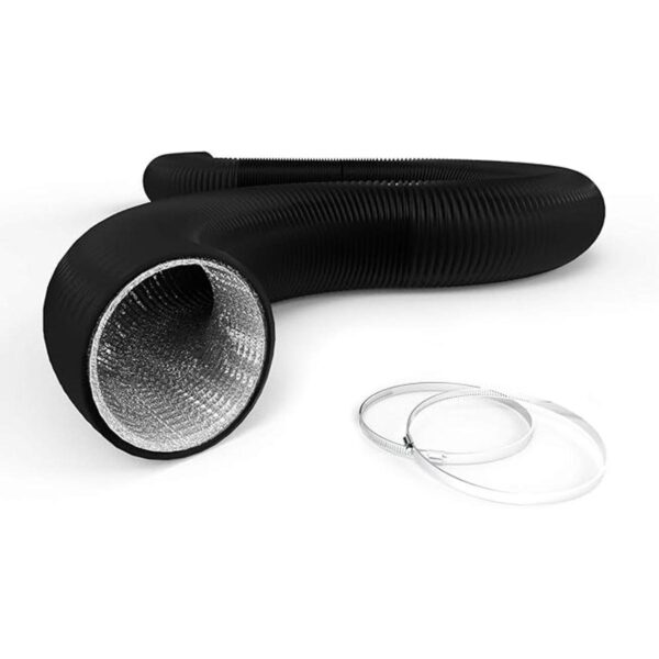 TURBRO AirSupply Conducto de aluminio negro Negro
