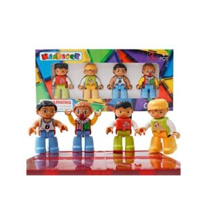 Figuras magnéticas de 4 piezas juguetes compatibles con_1
