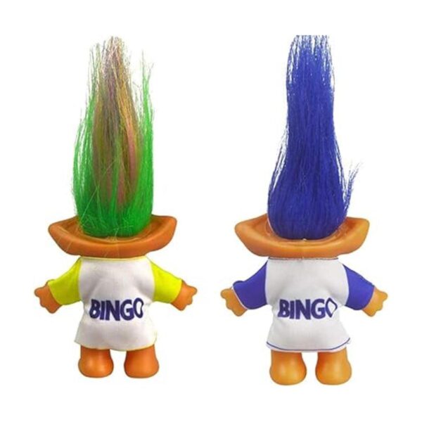 Juego de 2 muñecas vintage Troll muñeca de la suerte_2