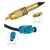 TUOLNK 2 unidades de 6 pulgadas Fakra Z macho a RCA macho_3