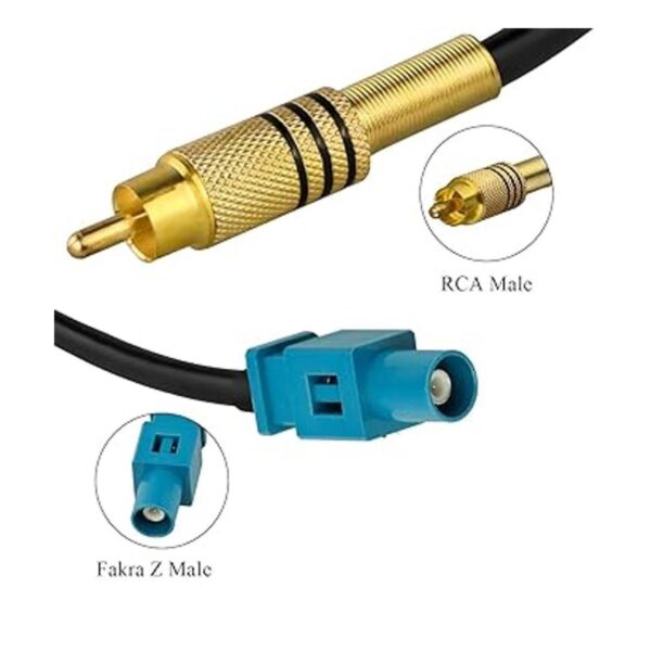TUOLNK 2 unidades de 6 pulgadas Fakra Z macho a RCA macho_3