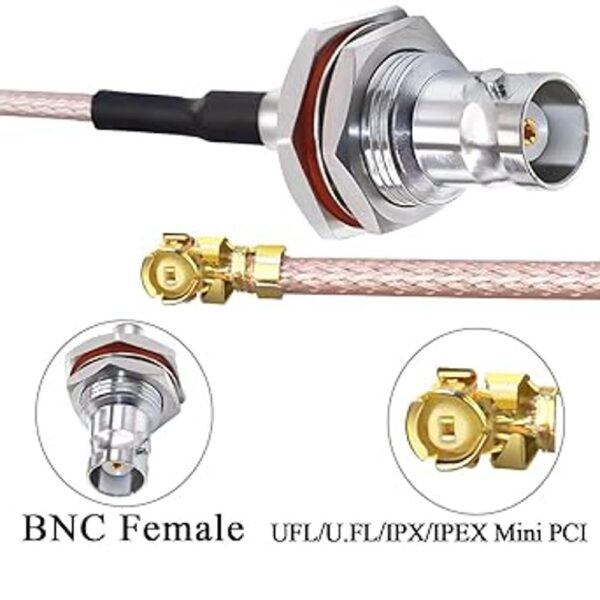 BNC IPX Bulkhead Cable coaxial impermeable BNC hembra a_3
