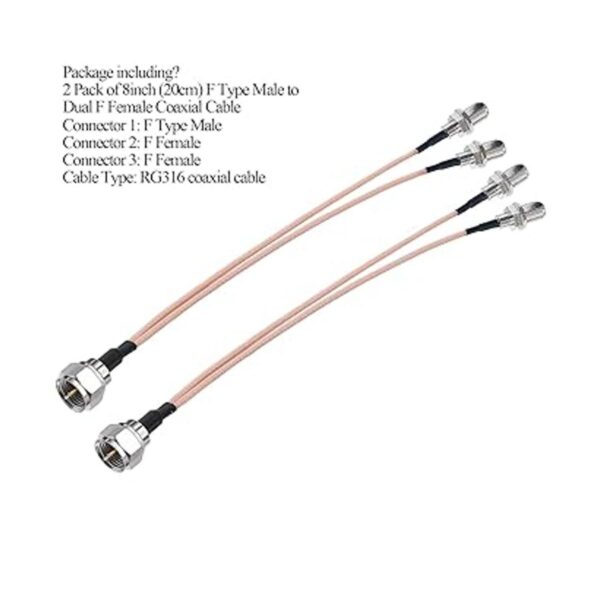 Cable divisor tipo F TUOLNK tipo F macho a doble F hembra_2