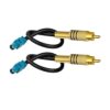 TUOLNK 2 unidades de 6 pulgadas Fakra Z macho a RCA macho_4