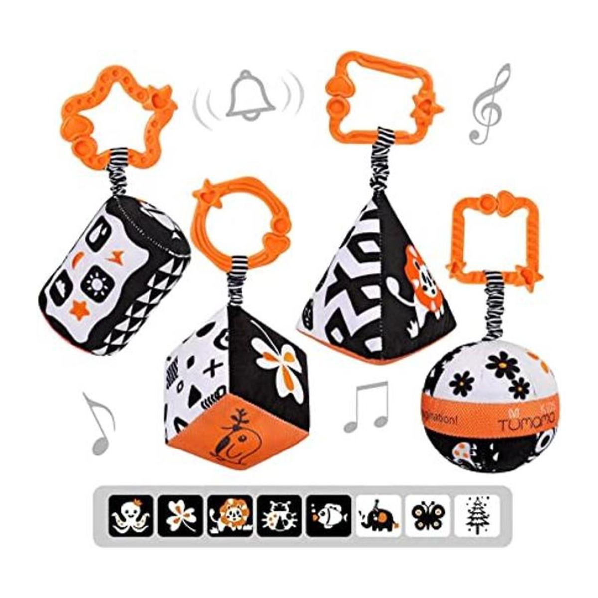 Tumama Juego de juguetes para bebé color blanco y negro