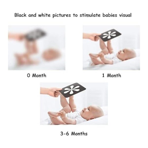 TUMAMA Baby Black White Flash Cards High Contrast Visual_2