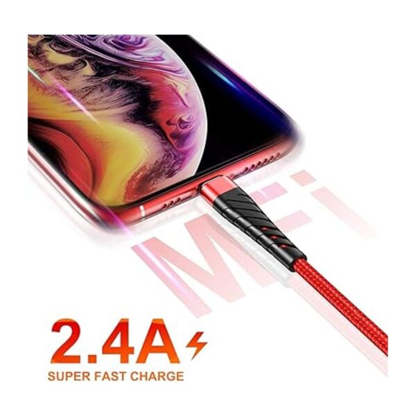 Cable de carga largo para iPhone de 11.5 ft certificado_3