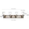 TULUCE Iluminación de baño de 4 luces moderna lámpara de_5