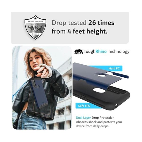 TUDIA DualShield Funda diseñada para TCL 20 A 5G TCL 4X_3