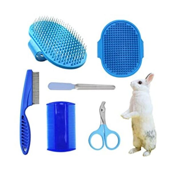 Kit de aseo para conejos de 6 piezas incluido cepillo de_1