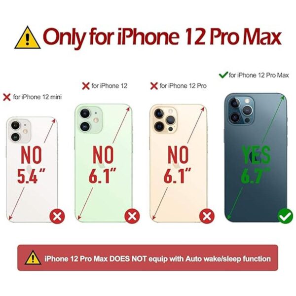 TUCCH Wallet Case Compatible with iPhone 12 Pro Max 5G_2