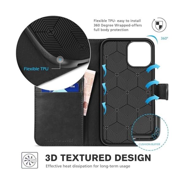 TUCCH Wallet Case Compatible with iPhone 12 Pro Max 5G_4