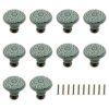 TTZEZE Juego de 10 pomos de cerámica decorativos con
