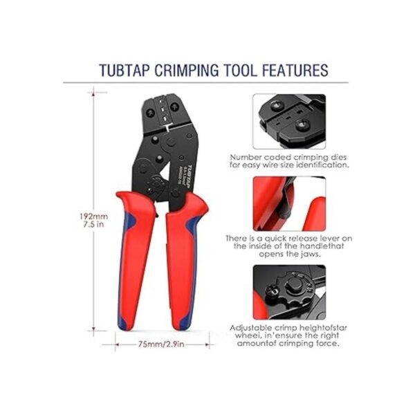 TUBTAP Herramienta de crimpado de pines para conectores de