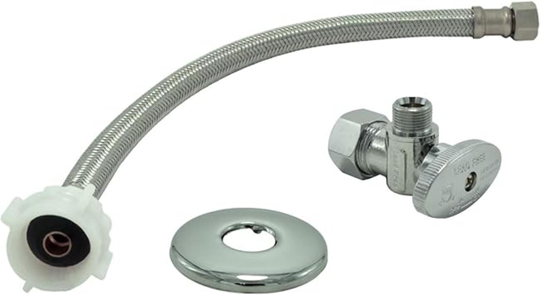 Kit de línea de agua de conector de inodoro con manguera