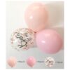 Globos rosa rubor de 12 pulgadas y globos de confeti de_2