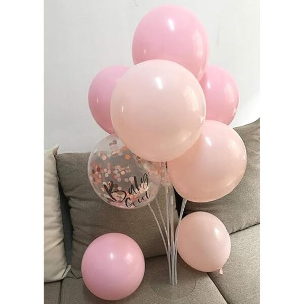 Globos rosa rubor de 12 pulgadas y globos de confeti de_4