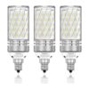 TSOCO Bombillas LED E12 bombillas LED de araña de 12 W