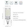 TSOCO Bombillas LED E12 bombillas LED de araña de 12 W