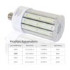 Bombilla LED de maíz de 150 W bombilla LED de base E39