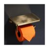 TRUSTMI Soporte de papel higiénico con estante para