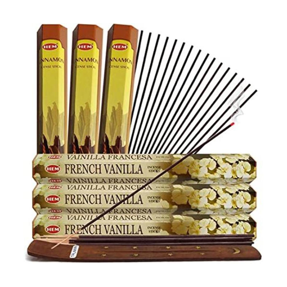 Palitos de incienso de vainilla francesa y varillas de