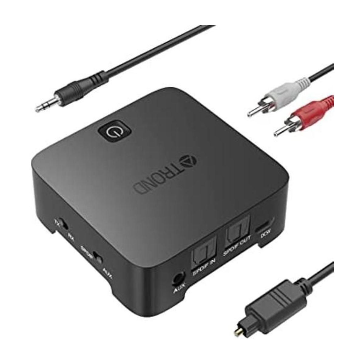 TROND Transmisor y receptor Bluetooth V5.0 de TV TOSLINK
