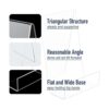 Soporte de acrílico transparente para libros con repisa de_3