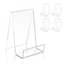Soporte de acrílico transparente para libros con repisa de_1