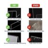 Soporte de acrílico transparente para libros con repisa de_5